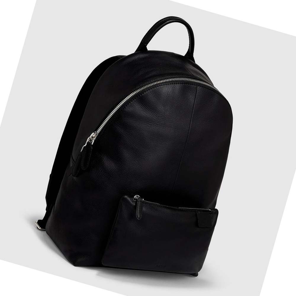 Women's Ecco Journey Round Backpacks Black | Canada 274NWY